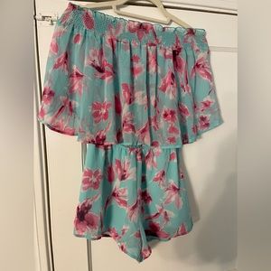 Blue and pink romper!